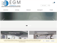 Tablet Screenshot of egm-elektro.de